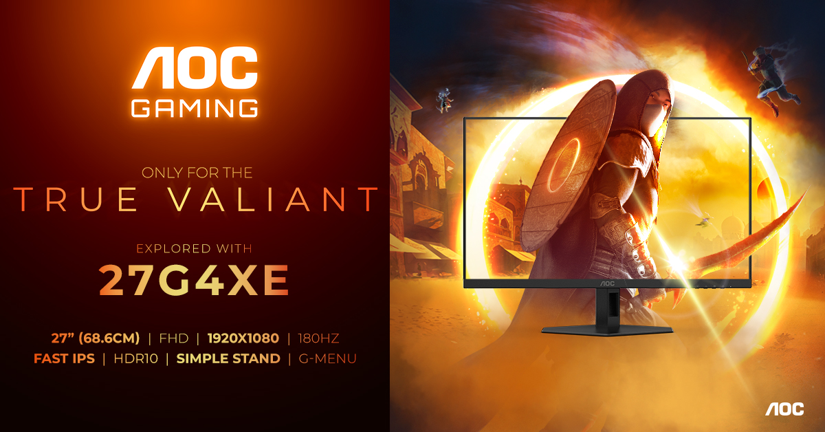 Monitoare pentru gaming: AGON by AOC își extinde gama G4 cu două noi modele accesibile