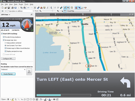 Harta GPS Microsoft Streets & Trips 2008